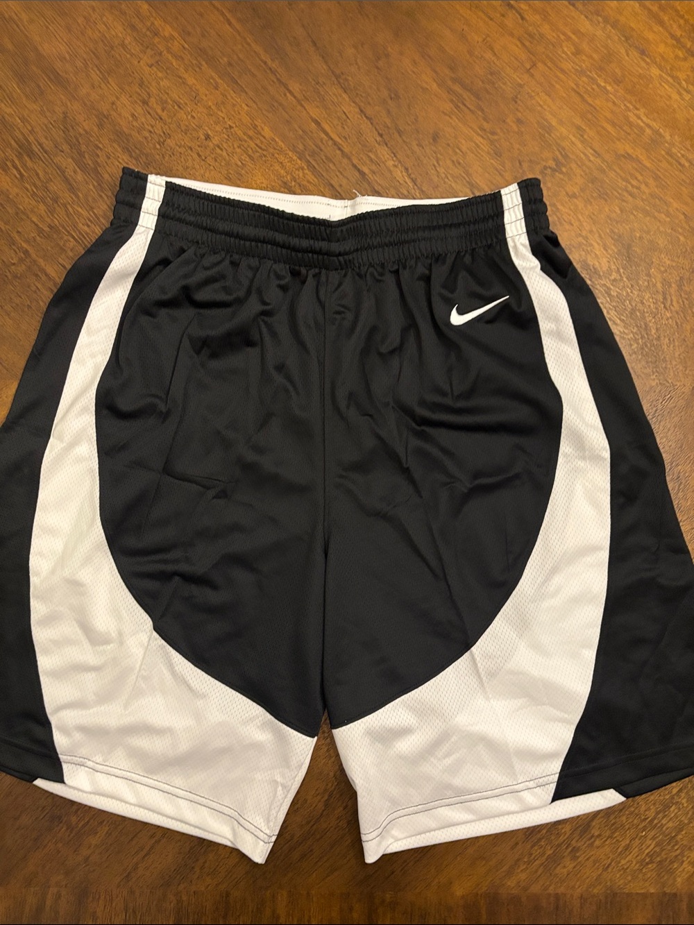 Nike Men’s Black and White Athletic Shorts